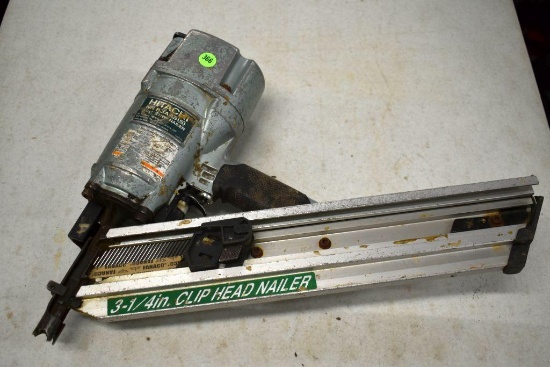 Hitachi Pneumatic Strip Nail Gun: 3 1/4"