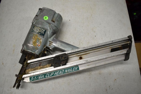 Hitachi Pneumatic Strip Nail Gun, 3 1/4"