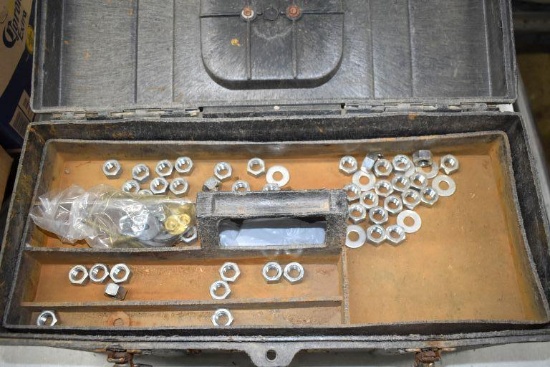 Tough Box Tool Box with Assortment of Hardware