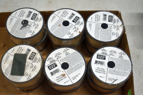 (12) Rolls of .023" Mild Steel Gas Shielded Welding Wire