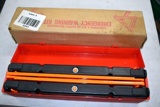 (2) Emergency Safety Triangle Kits