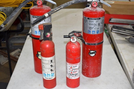 Assortment of Fire extinguishers: All Read Full