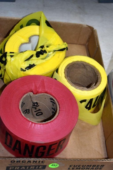 (2) Rolls Caution Tape, (1) Roll Lead Hazard Tape