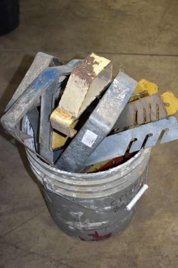 Bucket Containing Assorted Toe Holds