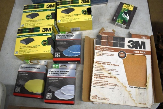 Assorted Sanding Blocks and Sandpaper