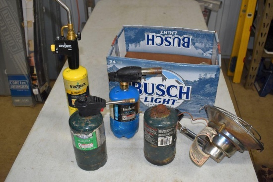 Assorted Propane Torches, Propane heater