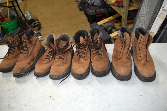 Assorted Work Boots: Men's Size 10, 11