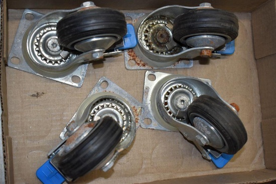 (4) Locking Caster Wheels