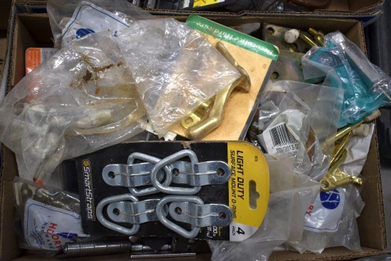 Assortment of Door Hinges, Weldable Hinges, Door Stops, D Rings