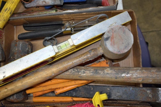 Assorted Punches, Level, Rubber Mallet, Other Assorted Hand Tools