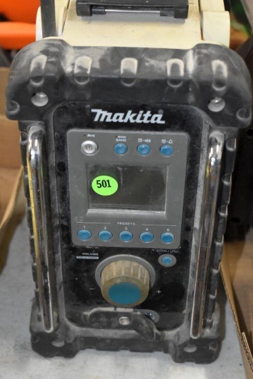Makita 12V or Plug in Portable Radio; No Battery, No Cord