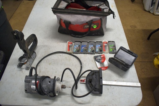 RotoZip Spira Cut System, Other Assorted Bits and Blades in Tool Bag