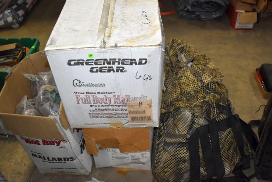 (3) Boxes Mallard Decoys, Bag of Decoys