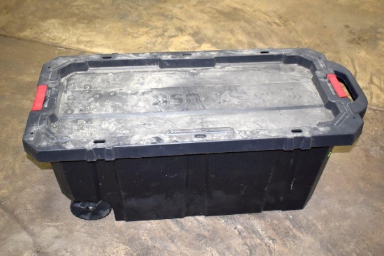 Husky 45 Gallon Latch and Stack Tote with Wheels