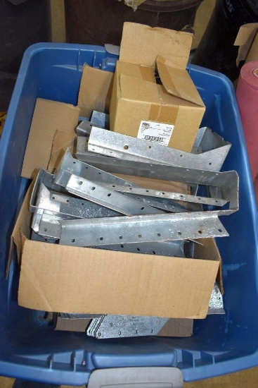Tote Containing Assorted USP Connectors, National Handrail Bracket