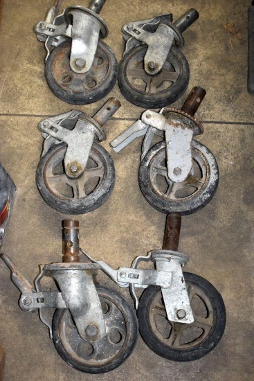 (6) Scaffolding Caster Wheels