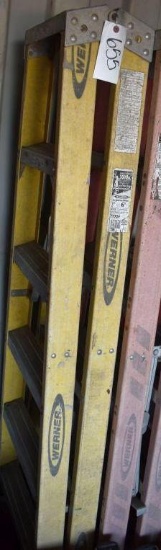 Werner 6' Fiberglass Double Sided Step Ladder