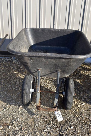Seymour 2 Wheeled Poly Wheel Barrow, Has Damage