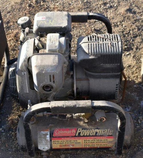 Coleman Power Mate 5hp 4 Gallon Portable Air Compressor, Honda GC-160 5hp Motor, Motor Free