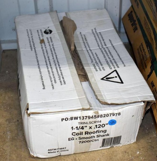 TriBuilt 1 1/4"x.120" Coil Roofing Nails: May be Open