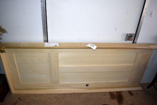 Wood Door with Frame: 31.5"x82" (Measurements Include Frame)
