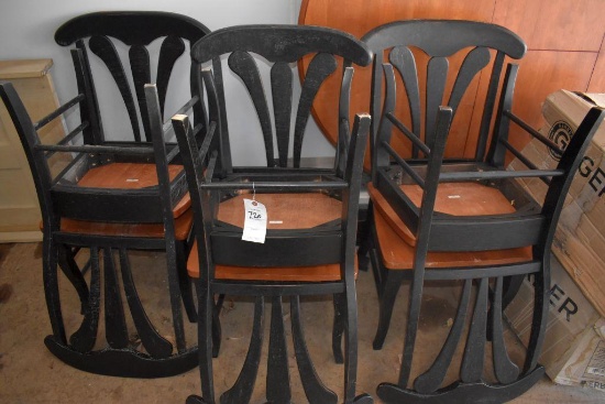 6' x4' Oval Dining Room Table, Removable Leaf, (6) Chairs