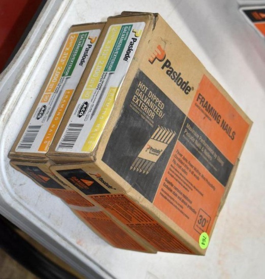(2 Boxes) Paslode 2 3/8"x.113" Galvaized Framing Nails; May be Opened