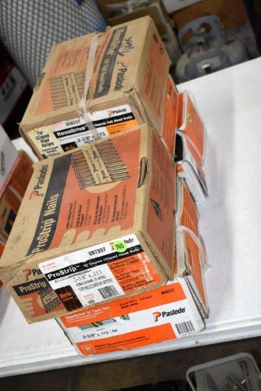 (5 Boxes) Paslode 2 3/8" x.113" Nails, May be Open