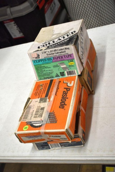 (4 Boxes) Assorted Gun Nails