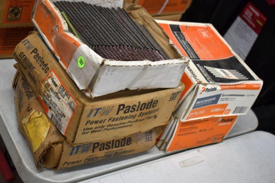 (5 Boxes) Paslode 2 3/8"x.113" Gun Nails; May be Open