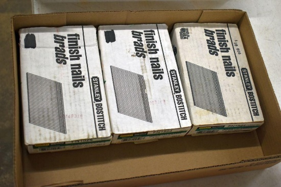 (3 Boxes) Stanley Finish Brad Nails; May be Open