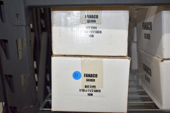 (4 Boxes) Fanaco 7/16"x1.5" Galvanized Staples