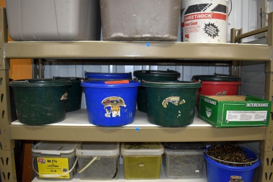 (8 Containers) Assorted Nails, Staples, Anchors