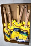 Assortment of New Angled Painting Brushes