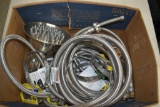 Braided Washing Machine Hose, Faucet Connector Hose, Shower Head, Hose Clamps