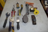 Hammer, Tape Measure, Wire Brush, Caulk Gun, Irwin Chalk Line, Tin Snips, Vise Grip and More