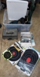 Assorted Hunting Gear and Items: Targets, Ammo Case and More