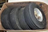 (4) 4.10/3 Tires on Rims