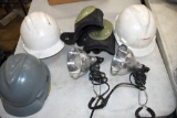 Safety Hats, Knee Pads, Clamp Lights