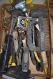 Hammer Stapler, Tape Measure, Rubber Mallet, Wire Brush, Other Assorted Hand Tools