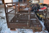 11'x6' Man Basket with Fork Pockets on Front and Sides, 3' Extendable Cat Walk on Both Sides