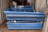 (18) Scaffolding Side Brackets with (15) Braces