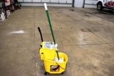 Rolling Libman Mop Bucket with Mop and Mop Heads
