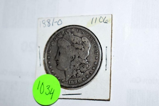 1881 O Liberty E Pluribus Unum United States of America One Dollar Coin