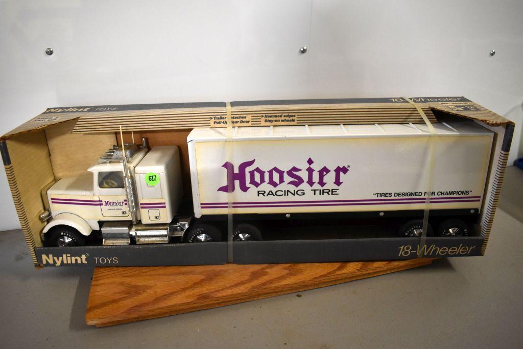 NYLINT トレーラー ブリキ Nylint Hoosier Racing Tire Semi Tractor and | Proxibid