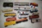 (1&) Assorted HO Scale Model Railroad Cars and Accessories