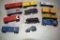 (11) Assorted HO scale Box Cars, (1) HO Scale Engine