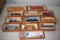 (12) Tyco HO Scale Assorted Railroad Cars with Boxes
