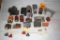 Assorted Plastic HO Scale Railroad Accessories and Buildings