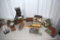 Assorted HO Scale Railroad Plastic Accessories and Buildings